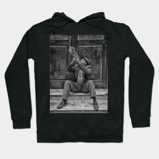 Trumpeter in the old town of Havana in Cuba Hoodie